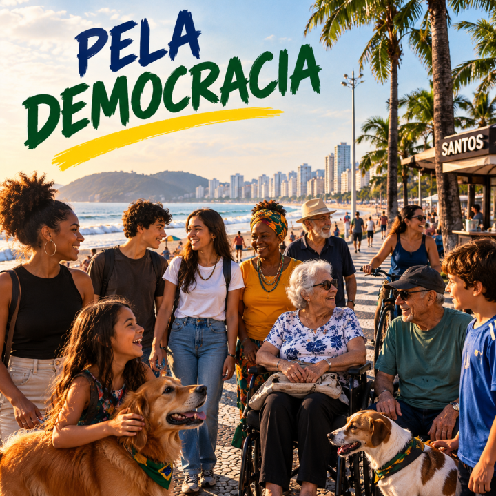 Pelas mulheres, pela juventude, pelas crianças, pela democracia, todos na Praça das Bandeiras, neste sábado